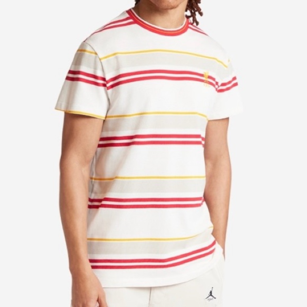 Liverpool FC Mens 86 Away Stripe Tee